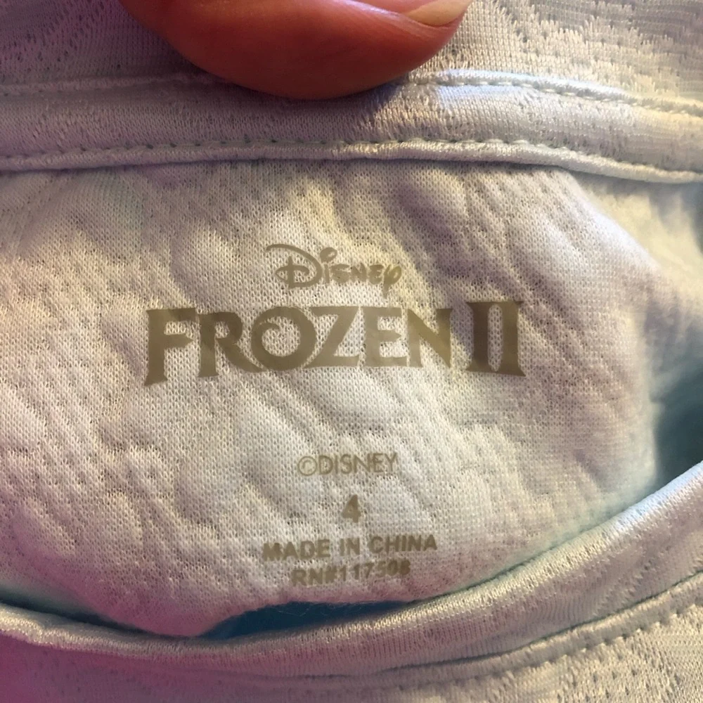 NEW Disney Frozen Elsa Girls Embossed Top and Skirt Set, Size 4, Blue